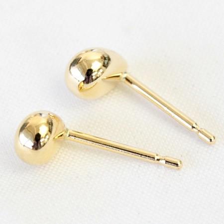 K18 ティアドロップ　18金　地金ピアス　スキンジュエリー 楽天市場】K18ティアドロップピアスL (0.7mm芯)(しずく しづく