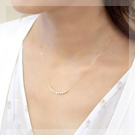 ダイヤモンド ネックレス レディース ダイヤネックレス H＆C 18金 18k 