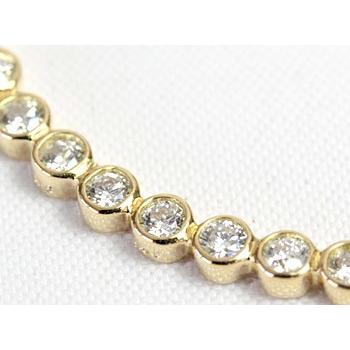 ダイヤモンド ネックレス 一粒 レディース ダイヤネックレス 18金 18k K18 H＆C 0.2ct ラインネックレスの画像