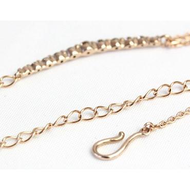 ブレスレット レディース 18金 18k K18 ゴールド ダイヤモンド ダイヤ ラインブレスレット ダイヤブレス 0.3ct カラット 13.5cm〜16cmの画像