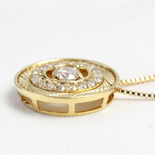 ダイヤモンド ネックレス レディース ダイヤネックレス 18金 18k K18 0.22ct カラット 45cm ベネチアンの画像