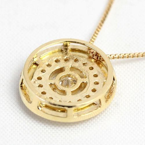 ダイヤモンド ネックレス レディース ダイヤネックレス 18金 18k K18 0.22ct カラット 45cm ベネチアンの画像