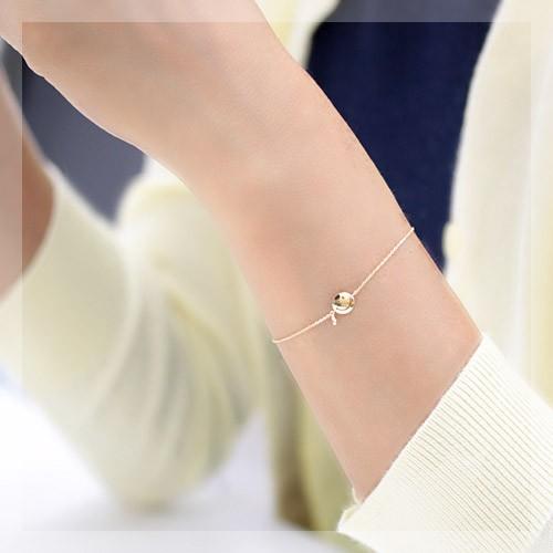 ブレスレット レディース ダイヤモンド 18金 18k K18 ゴールド 
