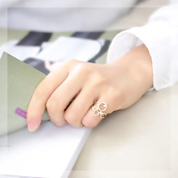 ダイヤモンド リング レディース 指輪 ダイヤ 18金 18k K18 ゴールド 0.12ct カラット ピンキーリング 小指 文字入れ不可の画像
