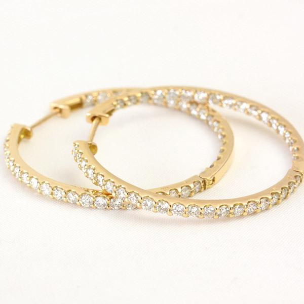 フープピアス 18k 大きめ フ ピアス ダイヤモンド レディース 18 フープピアス 18k 大きめ フ ピアス ダイヤモンド レディース 18