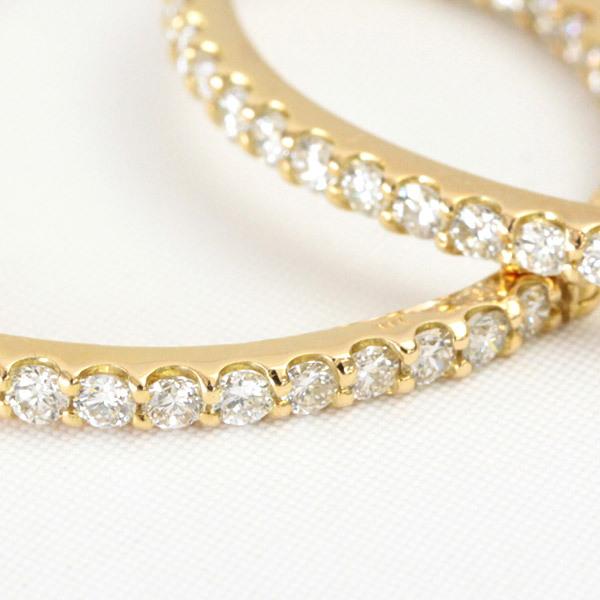 フープピアス 18k 大きめ フ ピアス ダイヤモンド レディース 18 フープピアス 18k 大きめ フ ピアス ダイヤモンド レディース 18