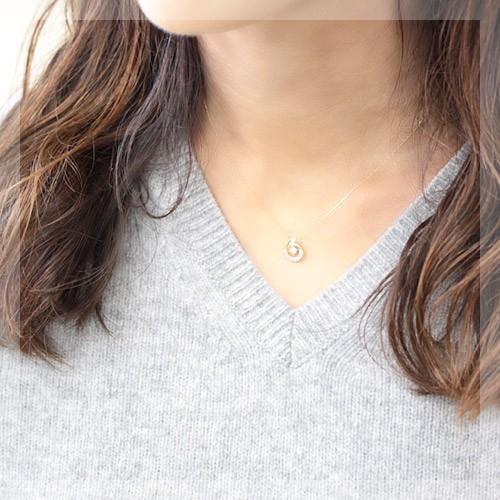 ネックレス レディース ダイヤモンド 18金 18k K18 H＆C 0.2ct 
