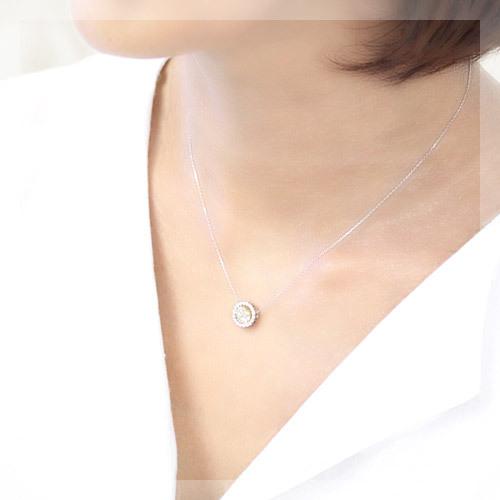 ダイヤモンド ネックレス 18k プラチナ レディース ダイヤ pt900 18金
