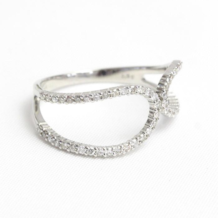 ダイヤモンド リング レディース 指輪 ダイヤ 18金 18k K18 ゴールド 0.3ct SIクラス 文字入れ不可の画像