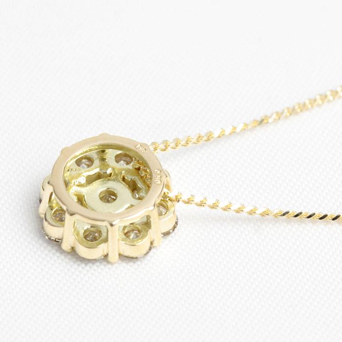 ネックレス レディース ダイヤモンド ダイヤネックレス K18 18金 18k 0.5ct 45cm 喜平チェーン アジャスタフリーの画像