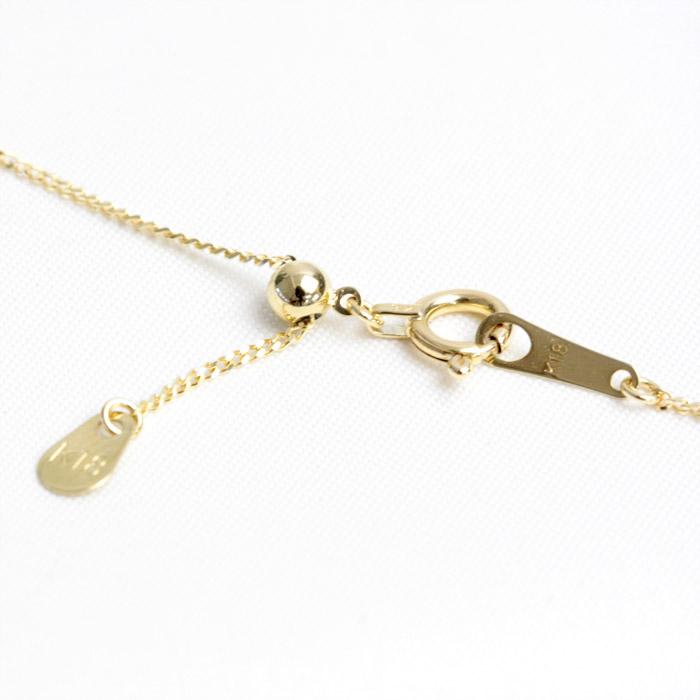 ネックレス レディース ダイヤモンド ダイヤネックレス K18 18金 18k 0.5ct 45cm 喜平チェーン アジャスタフリーの画像