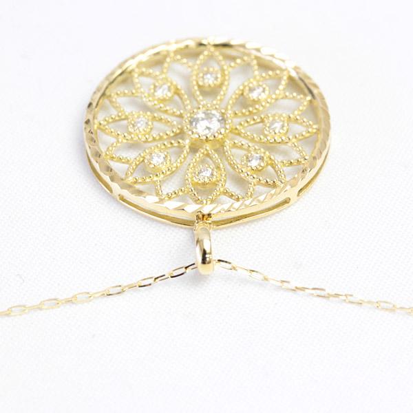 ダイヤモンド ネックレス レディース K18 18k 18金 0.16ct カラット 
