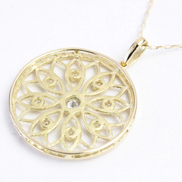 ダイヤモンド ネックレス レディース K18 18k 18金 0.16ct カラット 