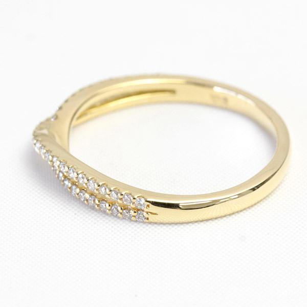 ダイヤモンド リング レディース 指輪 ダイヤ 18金 18k K18 ゴールド トータル0.2ct カラット 文字入れ不可の画像