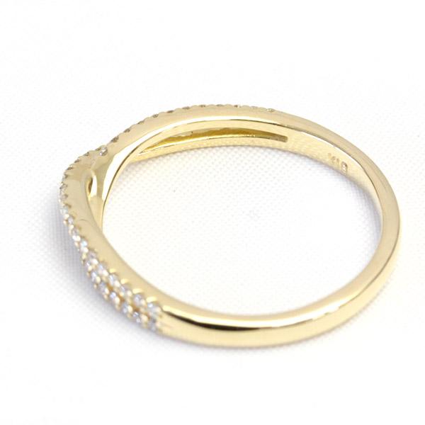 ダイヤモンド リング レディース 指輪 ダイヤ 18金 18k K18 ゴールド トータル0.2ct カラット 文字入れ不可の画像