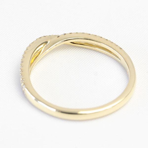 ダイヤモンド リング レディース 指輪 ダイヤ 18金 18k K18 ゴールド トータル0.2ct カラット 文字入れ不可の画像