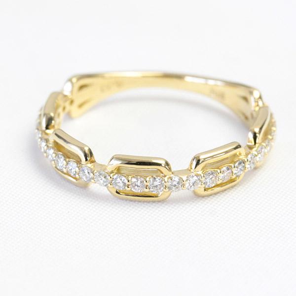 ダイヤモンド リング レディース 指輪 ダイヤ 18金 18k K18 ゴールド トータル0.33ct カラット 文字入れ不可の画像