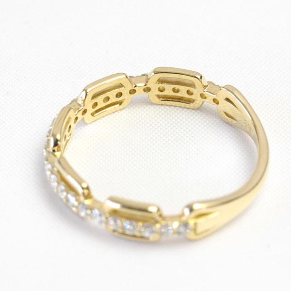 ダイヤモンド リング レディース 指輪 ダイヤ 18金 18k K18 ゴールド トータル0.33ct カラット 文字入れ不可の画像