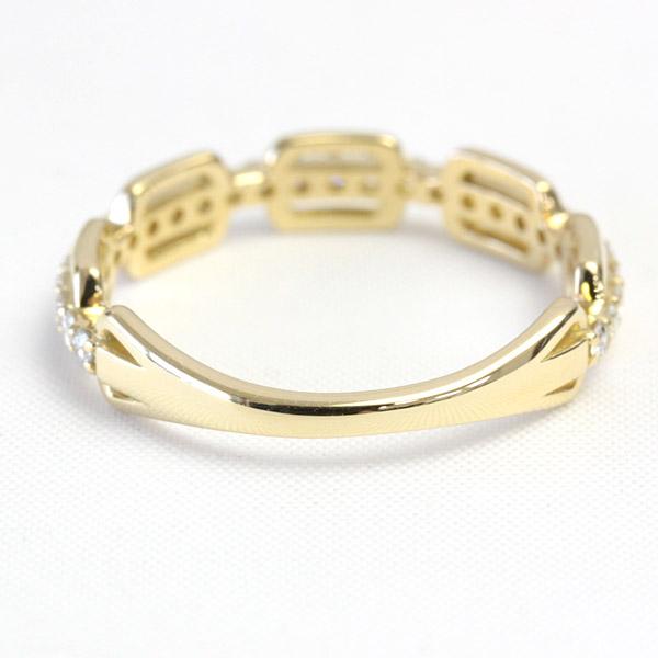 ダイヤモンド リング レディース 指輪 ダイヤ 18金 18k K18 ゴールド トータル0.33ct カラット 文字入れ不可の画像