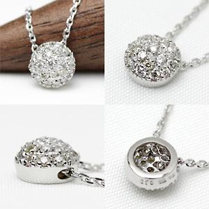 ダイヤモンド ネックレス レディース ダイヤネックレス 18金 18k K18 