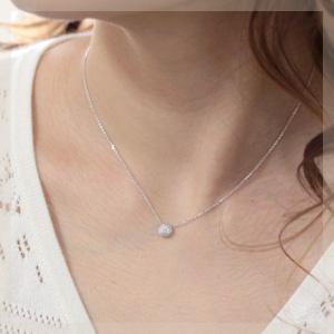 ダイヤモンド ネックレス レディース ダイヤネックレス 18金 18k K18 