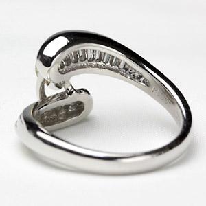 リング 指輪 ダイヤモンド プラチナ ダイヤ マーキスカット 1.08ct 