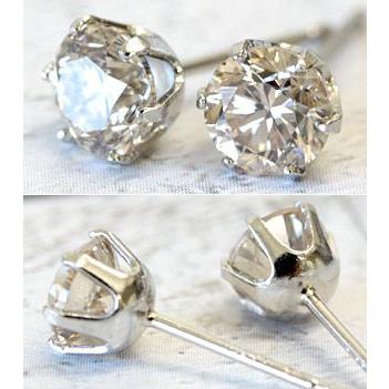 ピアス ダイヤモンド レディース プラチナ pt900 ダイヤピアス 1.0ct カラット シャンパンブラウンダイヤの画像