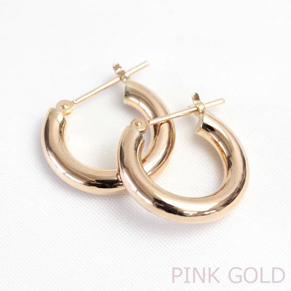 フープピアス 18k K18 18金 YG PG イエローゴールド ピンクゴールド