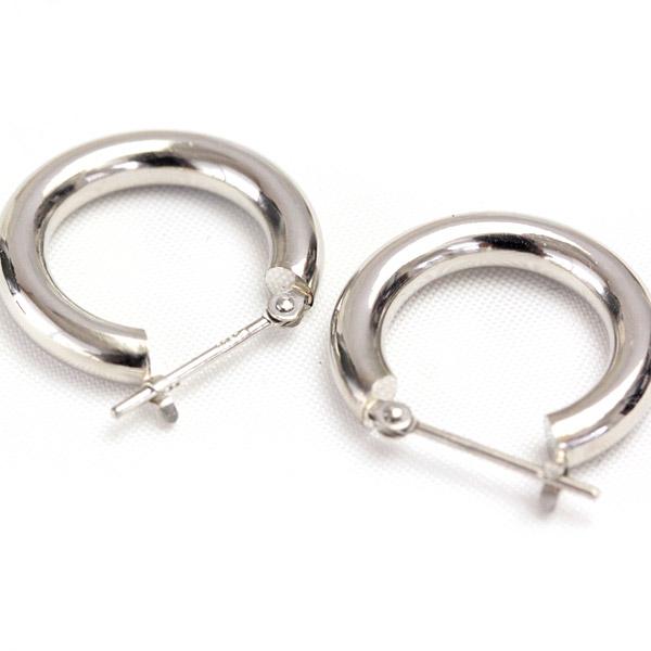 フープピアス プラチナ Pt900 レディース 可愛い 3.0mm×17mm ピアス