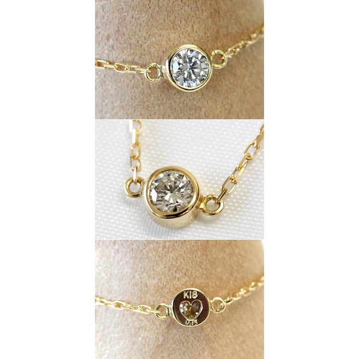 ブレスレット レディース 18金 18k K18 ゴールド ダイヤモンド ダイヤ 