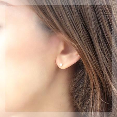ダイヤモンド ピアス プラチナ Pt900 18金 18k K18 0.3ct スタッド