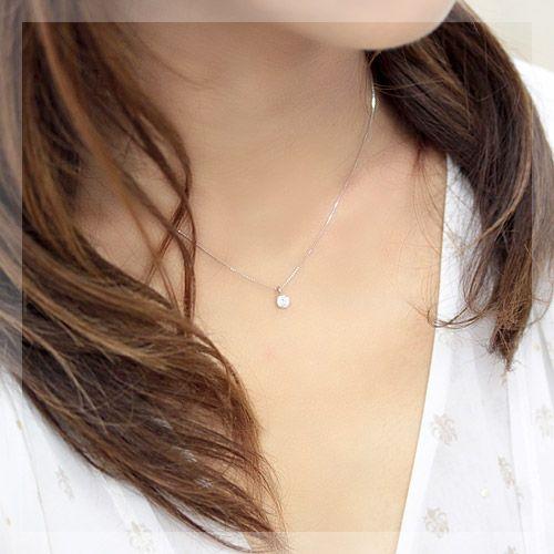 ダイヤモンド ネックレス プラチナ pt900 レディース ダイヤネックレス  