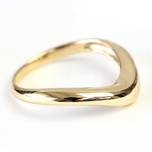 地金 リング k18 プラチナ ファッションリング 日本製 V字デザイン 文字入れ不可 |  | 03