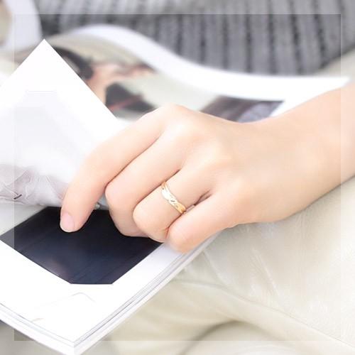 リング レディース 指輪 18金 18k K18 ゴールド ファッションリング 文字入れ不可 プラチナも作成可 |  | 01