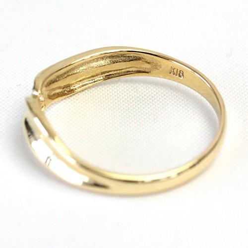 リング レディース 指輪 18金 18k K18 ゴールド ファッションリング 文字入れ不可 プラチナも作成可 |  | 02