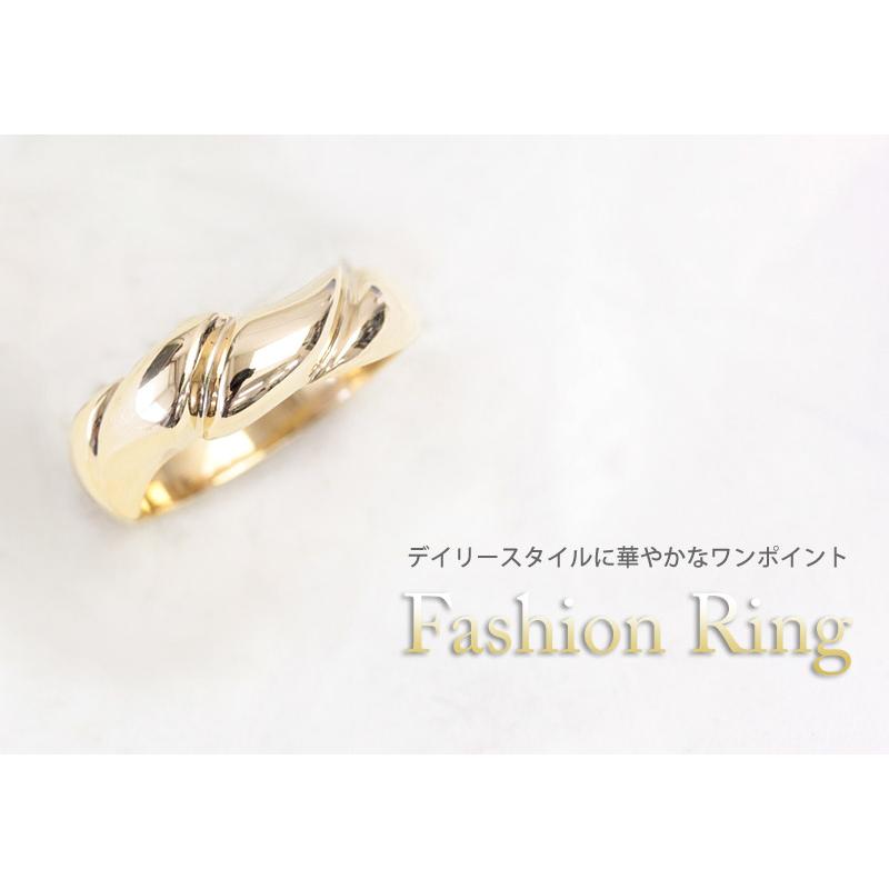 地金リング レディース 指輪 18金 18k K18 ゴールド プラチナ ファッションリング 文字入れ不可の画像