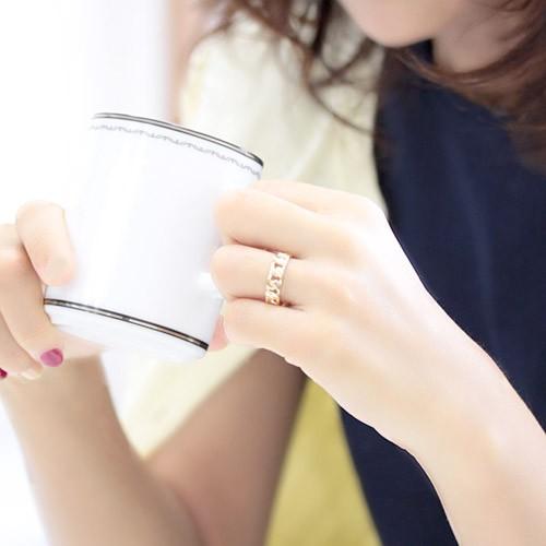 リング レディース 指輪 18金 18k K18 ゴールド プラチナ ファッションリング 喜平デザイン 文字入れ不可 プラチナも作成可の画像