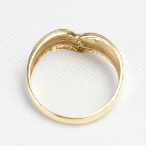 地金リング レディース 指輪 18金 18k K18 ゴールド プラチナ ファッションリング 文字入れ不可の画像