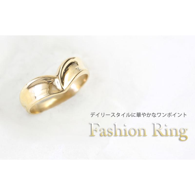 地金リング レディース 指輪 18金 18k K18 ゴールド プラチナ ファッションリング 文字入れ不可の画像