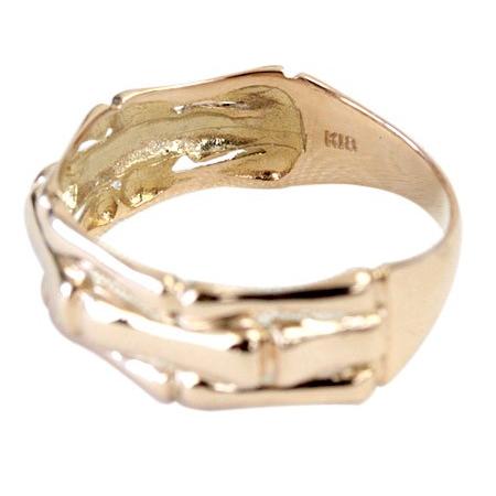 リング レディース 指輪 18金 18k K18 ゴールド プラチナ バンブーデザイン ファッションリング 文字入れ不可の画像