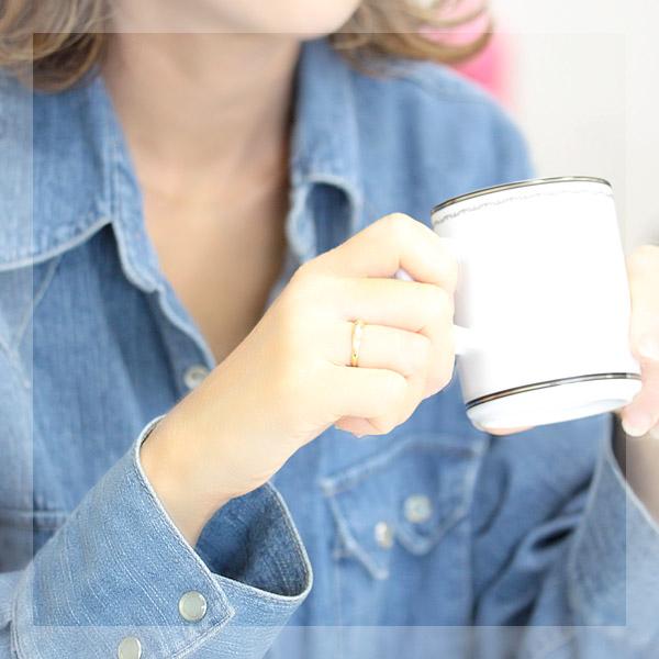 地金リング レディース 指輪 18金 18k K18 ゴールド ファッションリング 文字入れ不可 |  | 01