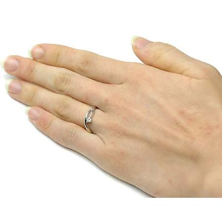 リング レディース 指輪 ダイヤモンド ダイヤ プラチナ pt900 K18 18金 0.08ct カラットの画像