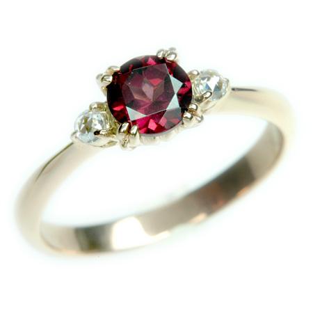 リング ガーネット レディース 指輪 18金 18k K18 ロードライト リング ガーネット レディース 指輪 18金 18k K18 ロードライト