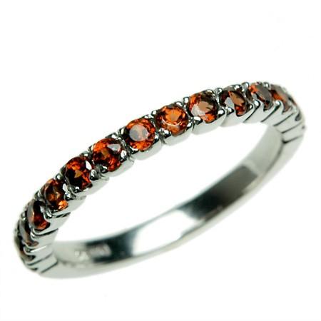 エタニティリング ガーネット レディース 指輪 リング 18金 18k K18