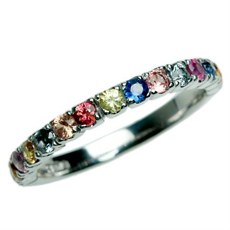エタニティリング サファイア レディース 指輪 リング 18金 18k K18 