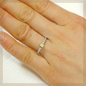 リング ガーネット ダイヤモンド レディース 指輪 18金 18k K18