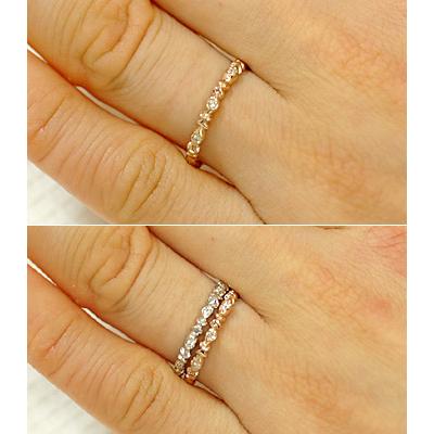 リング レディース 指輪 18金 18k K18 ゴールド ダイヤモンド ダイヤ 