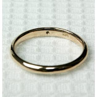 ダイヤモンド リング レディース 指輪 ダイヤ 18金 18k K18 ゴールド 0.02ct カラット シンプル ストレートの画像