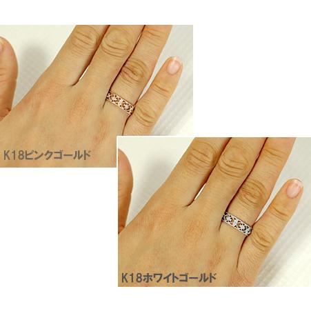 ダイヤモンド リング レディース 指輪 18金 18k K18 ゴールド ダイヤ 0.07ct カラット クオーレの画像