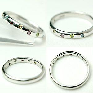 ダイヤモンド リング レディース 指輪 18金 18k K18 ゴールド ダイヤ アミュレット マルチカラー ドッツ 0.14ct カラット |  | 02